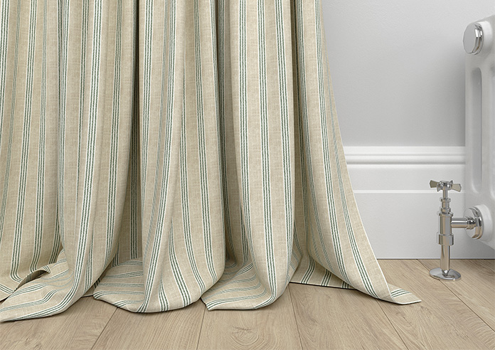 Emily Bond George Stripe Print, Fern - Made to Measure Curtains - Image 6